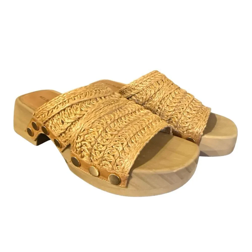 Kelsi Dagger Brooklyn woven studded clog sandal 6